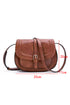 Smooth Texture Magnetic Buckle Flap Shoulder Bag