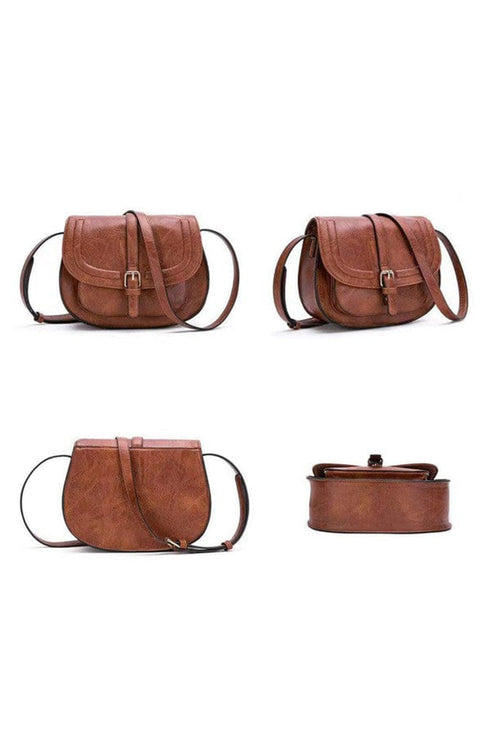 Smooth Texture Magnetic Buckle Flap Shoulder Bag