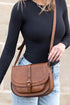 Smooth Texture Magnetic Buckle Flap Shoulder Bag
