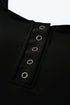 Snap Button Front Tank Style Swim Top