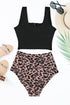 Snap Button Front Tank Style Swim Top