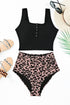 Snap Button Front Tank Style Swim Top