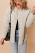 Snap Button Quilted Puffer Jacket