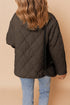Snap Button Quilted Puffer Jacket