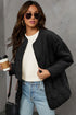 Snap Button Quilted Puffer Jacket