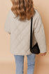 Snap Button Quilted Puffer Jacket