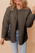 Snap Button Quilted Puffer Jacket