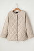 Snap Button Quilted Puffer Jacket