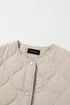 Snap Button Quilted Puffer Jacket