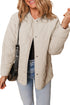 Snap Button Quilted Puffer Jacket