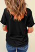 So Very Thankful Heart Print Crewneck Graphic Tee