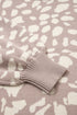 Soft Abstract Print Crew Neck Pullover Sweater