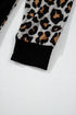 Soft Animal Print Open Front Pocketed Cardigan