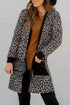 Soft Animal Print Open Front Pocketed Cardigan