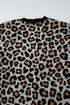Soft Animal Print Open Front Pocketed Cardigan