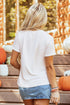 Soft Blend Crew Neck Text Print Graphic Tee