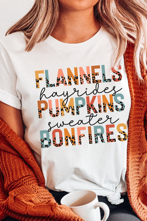 Soft Blend Crew Neck Text Print Graphic Tee
