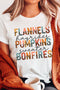 Soft Blend Crew Neck Text Print Graphic Tee