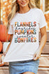 Soft Blend Crew Neck Text Print Graphic Tee