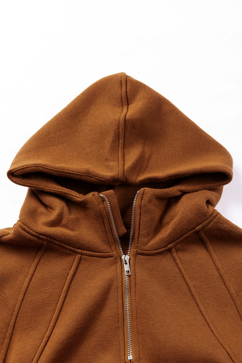 Soft Blend Quarter Zip Relaxed Fit Hoodie