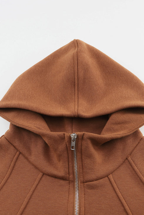Soft Blend Quarter Zip Relaxed Fit Hoodie