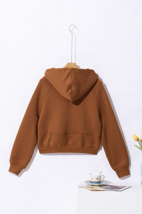Soft Blend Quarter Zip Relaxed Fit Hoodie