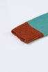 Soft Brushed Knit Diagonal Block Pullover Sweater