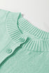 Soft Brushed Knit Elbow Sleeve Button Front Cardigan