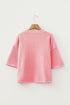 Soft Brushed Knit Elbow Sleeve Button Front Cardigan