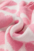 Soft Brushed Knit Heart Print Pullover Sweater