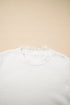 Soft Brushed Knit Sheer Lace Sleeve Pullover Sweater