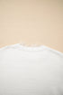 Soft Brushed Knit Sheer Lace Sleeve Pullover Sweater