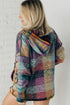 Soft Brushed Plaid Button Front Henley Hoodie