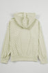 Soft Checkerboard Print Kangaroo Pocket Pullover Hoodie