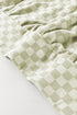 Soft Checkerboard Print Kangaroo Pocket Pullover Hoodie