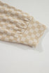 Soft Checkerboard Print Kangaroo Pocket Pullover Hoodie