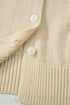 Soft Collared Short Sleeve Button Front Knit Top
