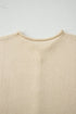 Soft Collared Short Sleeve Button Front Knit Top