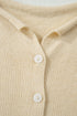 Soft Collared Short Sleeve Button Front Knit Top