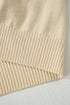 Soft Collared Short Sleeve Button Front Knit Top