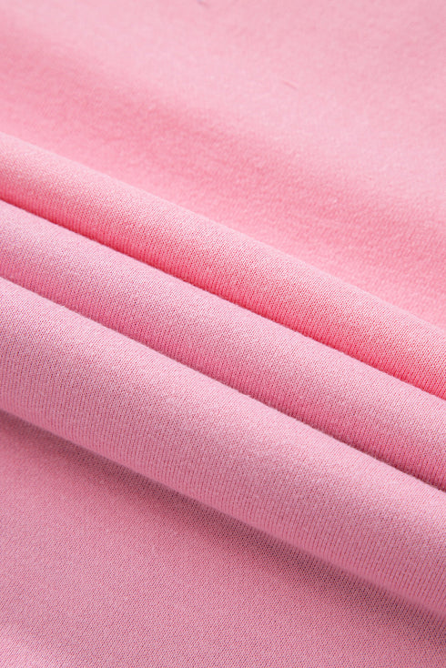 Soft Color Block Drop Shoulder Crew Neck Sweatshirt