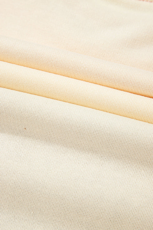 Soft Color Block Drop Shoulder Crew Neck Sweatshirt
