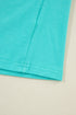 Soft Contrast Sleeve Crew Neck Pullover Top