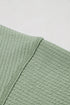 Soft Corded Texture Drop Shoulder Long Sleeve Top