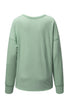 Soft Corded Texture Drop Shoulder Long Sleeve Top