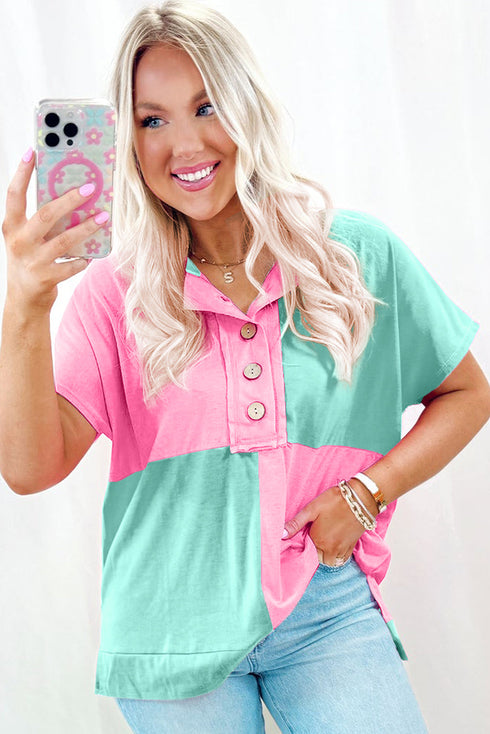 Soft Cotton Blend Button Front Collared Shirt