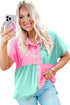 Soft Cotton Blend Button Front Collared Shirt