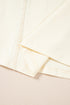 Soft Cotton Blend Patchwork Crew Neck Long Sleeve Top