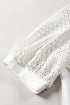 Soft Cotton Blend Pointelle Half Sleeve Crew Neck Tee