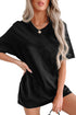 Soft Cotton Blend Short Sleeve Round Neck Tunic Top